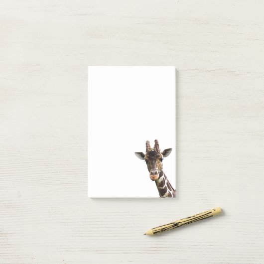 Post-it® Giraffe dans le coin Post It Notes (Sur un bureau)