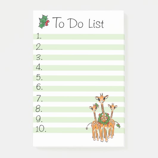 Post-it® Giraffe de vacances (Devant)