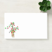 Post-it® Giraffe de vacances - scintillant rouge et vert lu (Bureau)