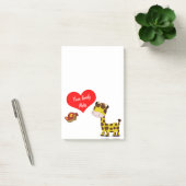 Post-it® Giraffe et Papillon Belle note (Bureau)