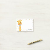 Post-it® Giraffe, illustration animale (Sur un bureau)