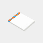 Post-it® Giraffe Imprimer Cyan orange (Incliné)