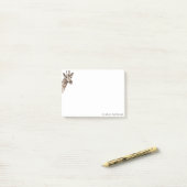 Post-it® Giraffe moderne simple personnalisée (Sur un bureau)