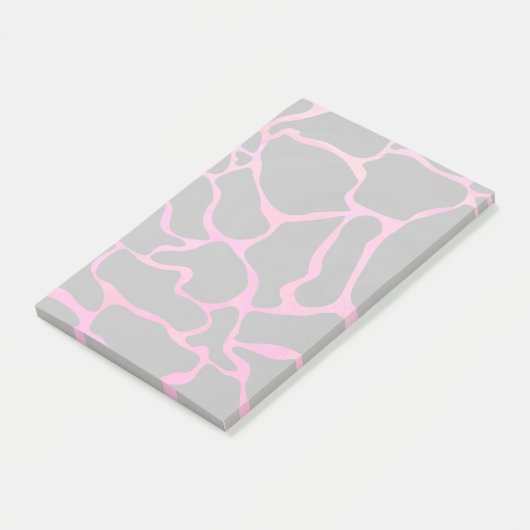 Post-it® Giraffe rose chaude et noire (Incliné)