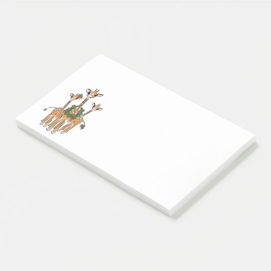 Post-it® Giraffes de vacances (Incliné)