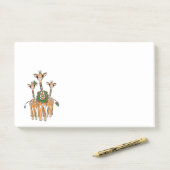 Post-it® Giraffes de vacances (Sur un bureau)