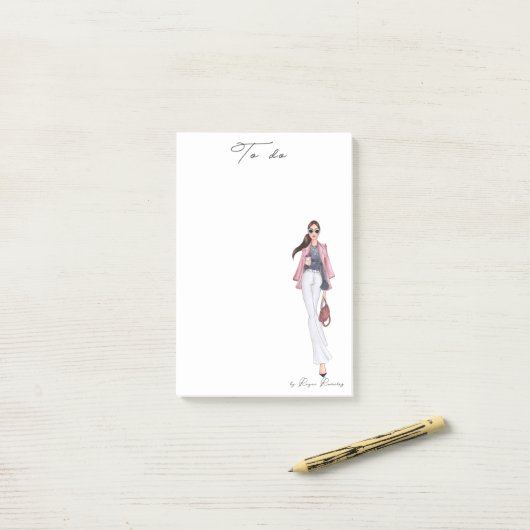 Post-it® Girl boss notepad (Sur un bureau)