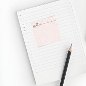 Post-it® Girly Blush Pink Floral Notes—Cute Stationery Gift