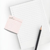 Post-it® Girly Blush Pink Floral Notes—Cute Stationery Gift
