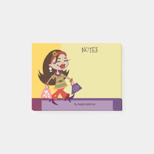 Post-it® Girly Shopping Design Post (Devant)