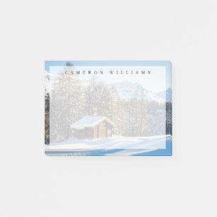 Post-it® Glace et neige Journal d'hiver Cabine Alpes suis