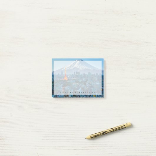Post-it® Glace et neige | Mt. Fuji et Tokyo Skyline (Sur un bureau)