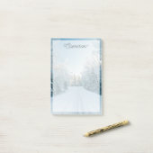 Post-it® Glace et neige | Route d'hiver gelée Russie, Sibér (Sur un bureau)