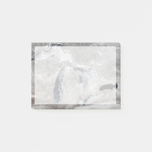 Post-it® Glace Sur Les Grands Lacs, États-Unis. (Devant)