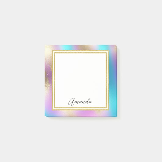 Post-it® Glam arc-en-ciel Iridescendant (Devant)