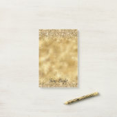 Post-it® Glam Gold Parties scintillant Confetti      (Sur un bureau)