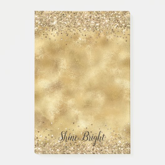 Post-it® Glam Gold Parties scintillant Confetti      (Devant)