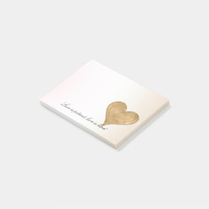 Post-it®  Glam Gold Parties scintillant Heart           
