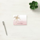 Post-it® Glam Gold Tropical Palm Pink ombre (Bureau)