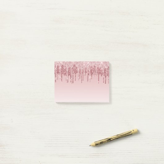 Post-it® Glam & Parties scintillant Drift (Sur un bureau)