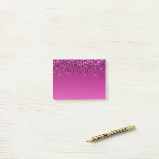 Post-it® Glam & Parties scintillant Drift (Sur un bureau)