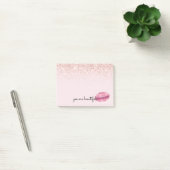 Post-it® Glam Rose Kiss Lips Blush Parties scintillant (Bureau)