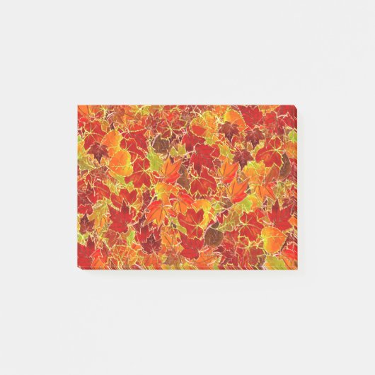 Post-it® Glittery Fall Maple Feuilles (Devant)