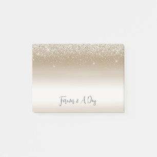 Post-it® Glitz Ombre Or et Blanc