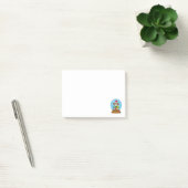 Post-it® Globe des neiges avec Chouette du Père Noël (Bureau)