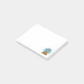 Post-it® Globe des neiges avec Chouette du Père Noël (Incliné)