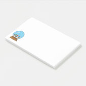 Post-it® Globe des neiges avec trois Chouettes Gnomes (Incliné)