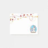 Post-it® Globe des neiges - Notes du Penguin de Noël (Devant)