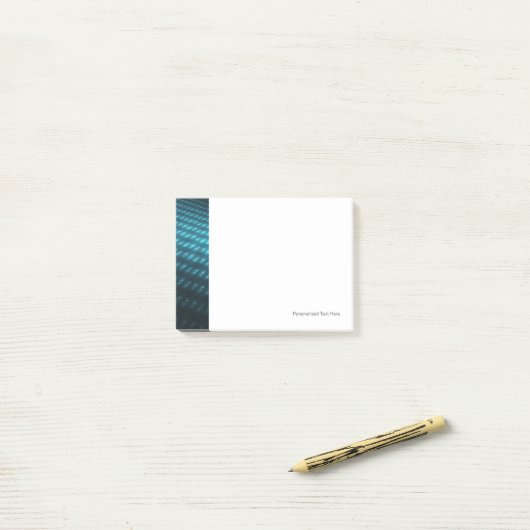 Post-it® Globes bleus 3D (Sur un bureau)