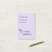 Post-it® Gluten Personnalisé Libre De Nourriture Laitière S (Sur un bureau)