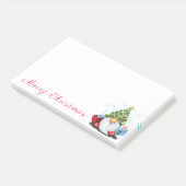 Post-it® Gnome avec le Casquette de l'arbre de Noël Publier (Incliné)