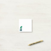 Post-it® Gnome avec un cactus  (Sur un bureau)