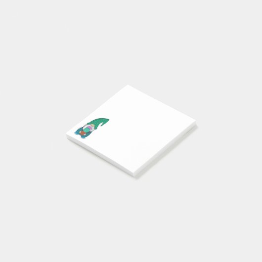 Post-it® Gnome avec un cactus  (Incliné)