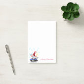 Post-it® Gnome de patinage de Noël avec cadeaux (Bureau)