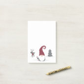 Post-it® Gnome et Reindeer Scandinavian Tomte design (Sur un bureau)