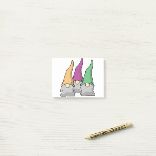 Post-it® Gnomes - Tomten (Sur un bureau)