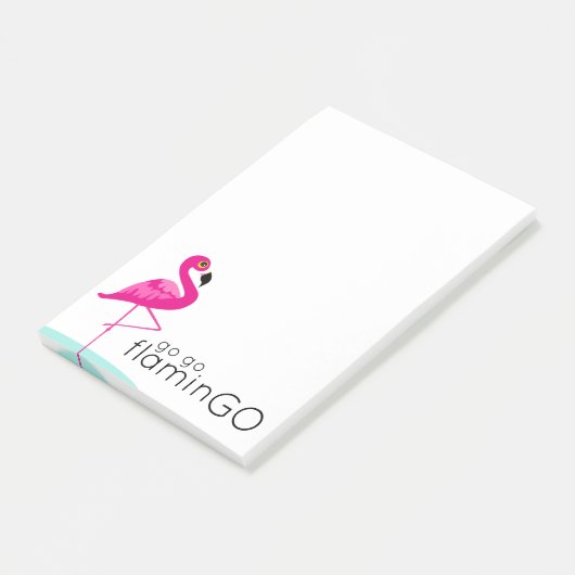 Post-it® Go aller flaminGO rose flamingo post il note (Incliné)