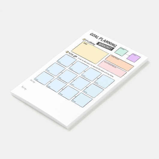 Post-it® Goal planning Post-It Notes (Incliné)