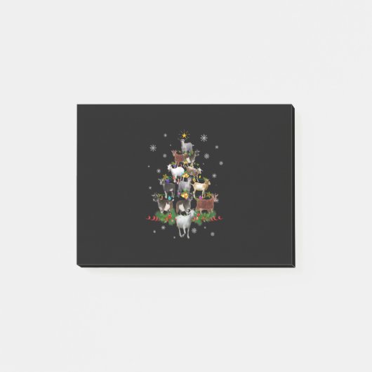 Post-it® Goat Christmas Tree Snow Goat Xmas (Devant)