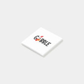 Post-it® Gobble Funny Thanksgiving Turquie fête (Incliné)