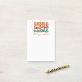 Post-it® Gobble jusqu'à ce que vous tourbillonnez (Sur un bureau)