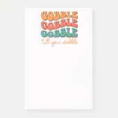 Post-it® Gobble jusqu'à ce que vous tourbillonnez (Devant)