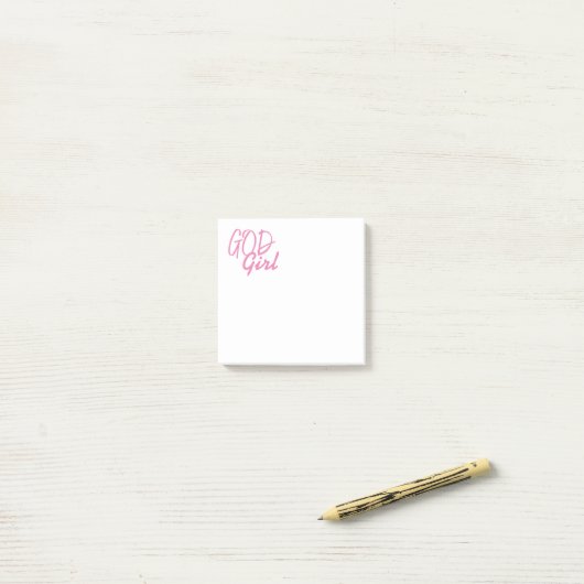 Post-it® God Girl Post It Notes (Sur un bureau)