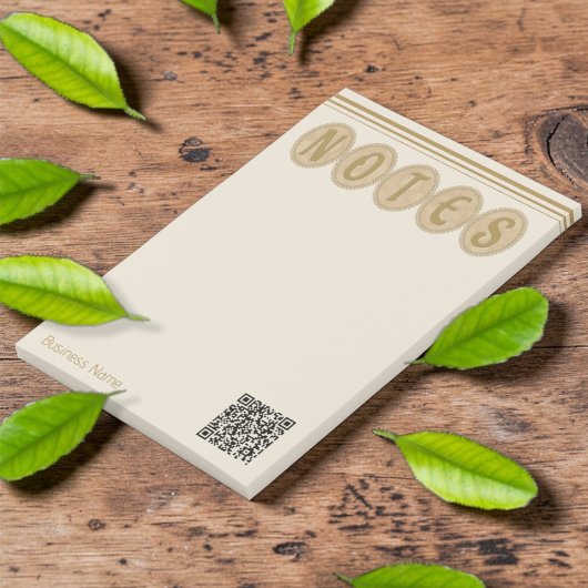 Post-it® Gold And Cream Fancy Business Circle Notepad
