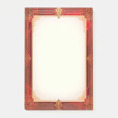 Post-it® Gold Art Deco Frame on Red (Devant)