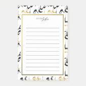 Post-it® Gold & Black LOVE Une Note Du Bloc-Notes (Devant)